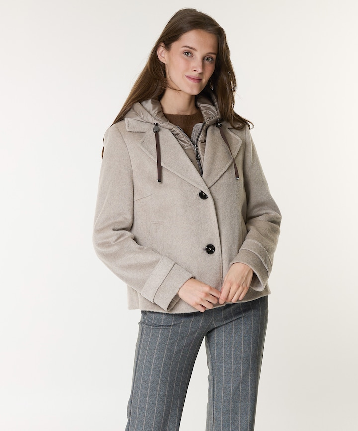 Dames jas beige