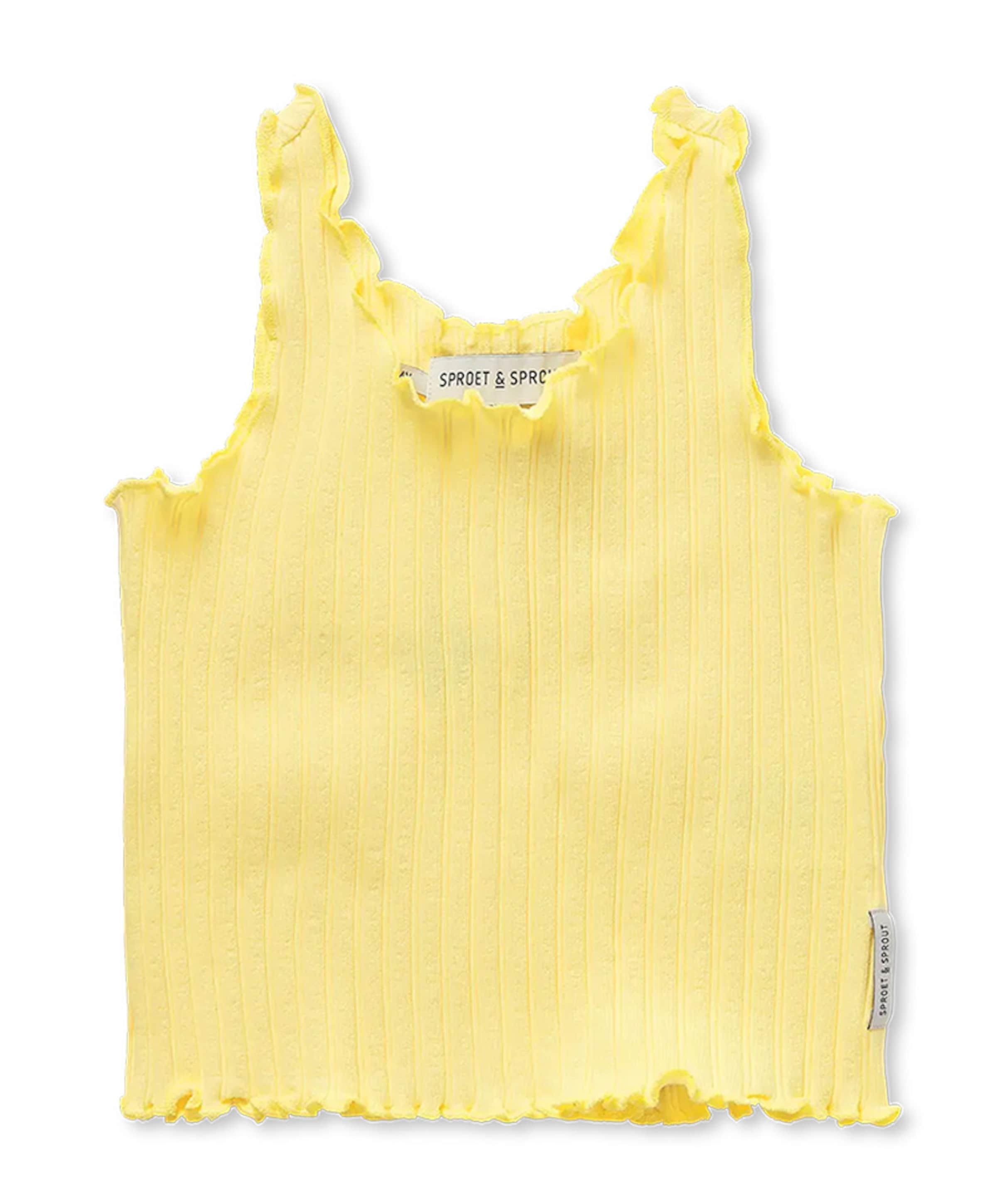 Meisjes top geel