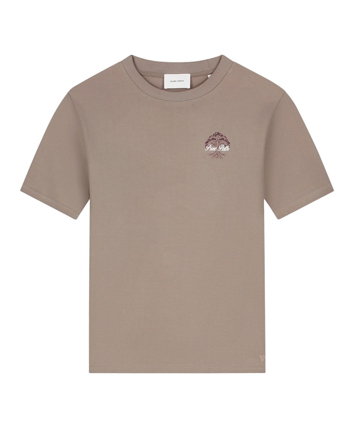 Heren T-shirt beige