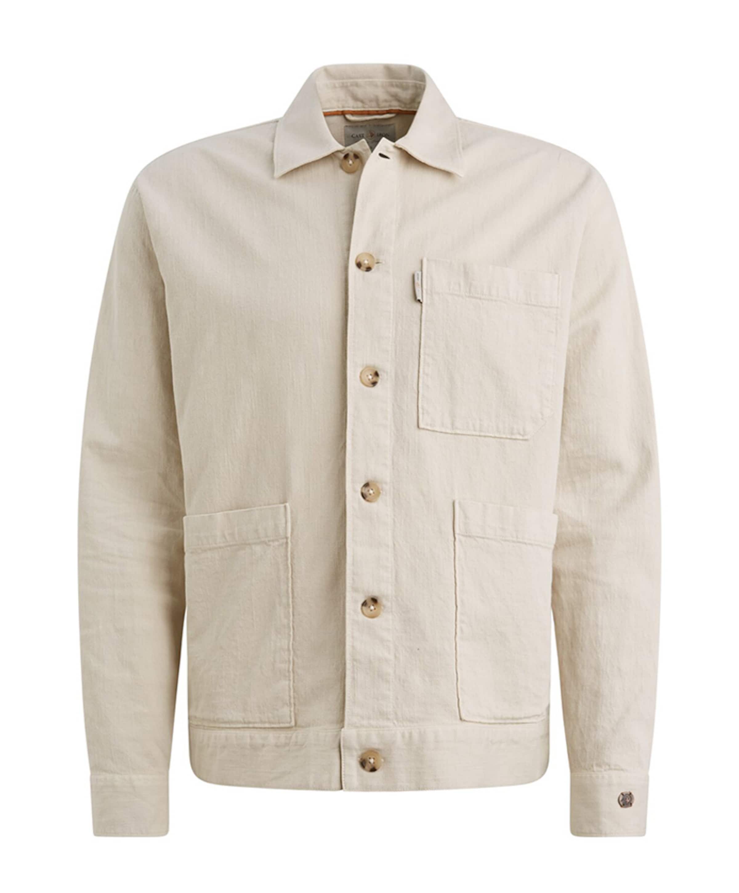 Heren overshirt beige