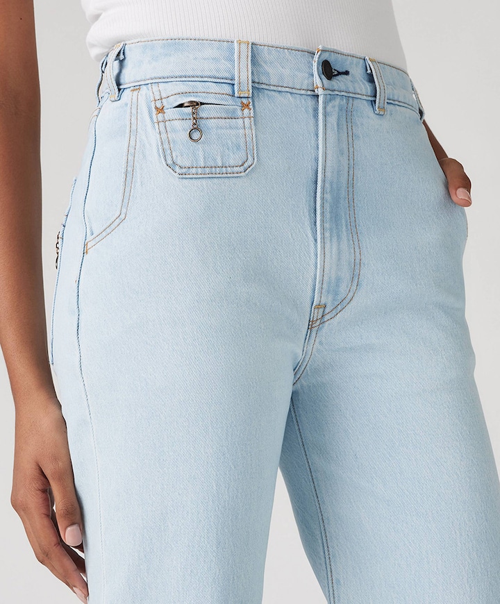 Ribcage bells vintage jeans blauw