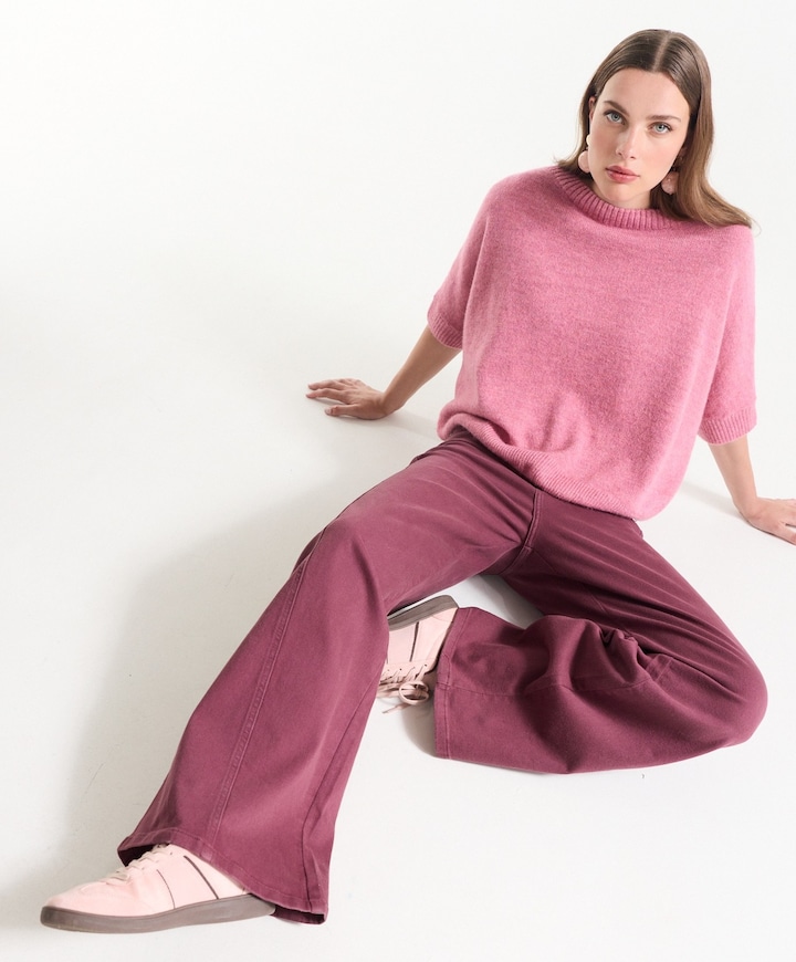 JONE JEANS pwd 457 wide leg dames broek rood