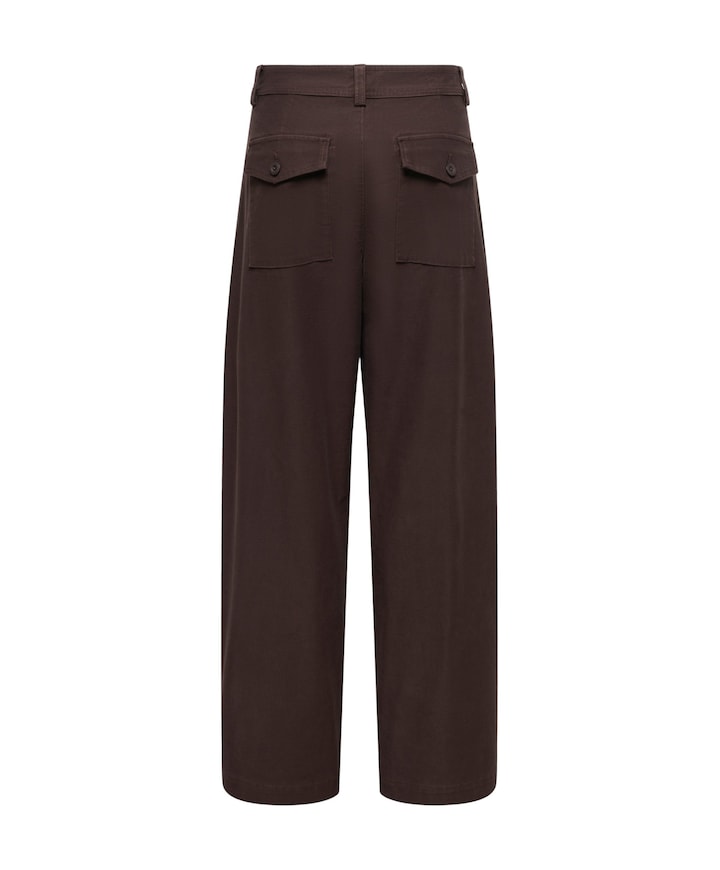 ONLCLAIR MW BARREL PANT PNT NOOS dames broek bruin