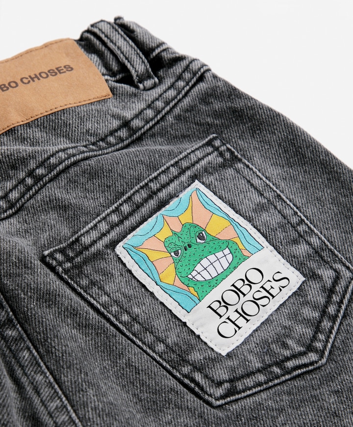 Beast Tag Denim uniseks jeans  grijs