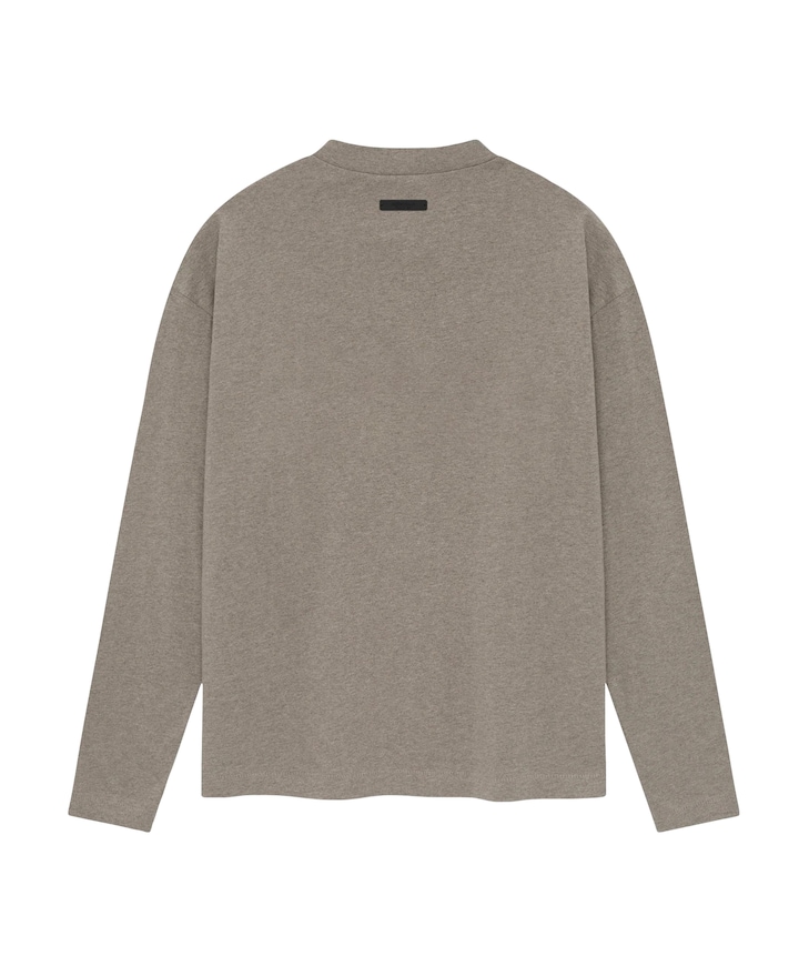 Heren longsleeve bruin