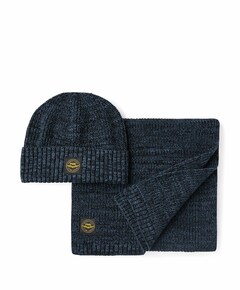 Beanie & scarf blauw