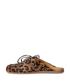 Boat Loafer Mule  dames clogs beige