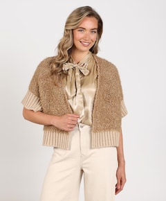 Dames vest beige