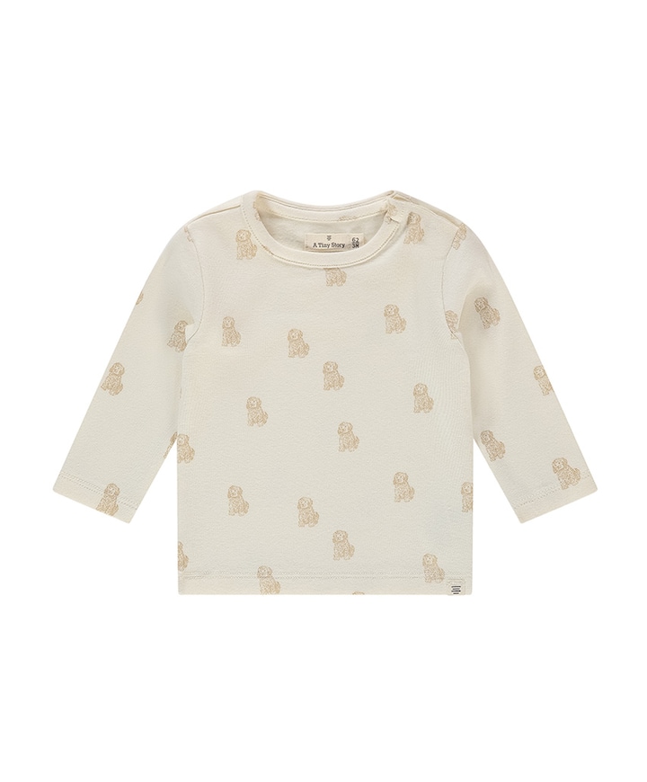 Uniseks longsleeve ecru