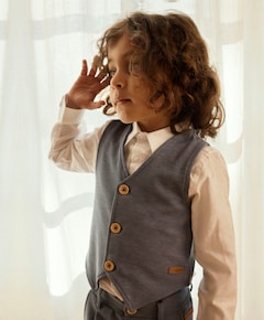 Jongens gilet blauw
