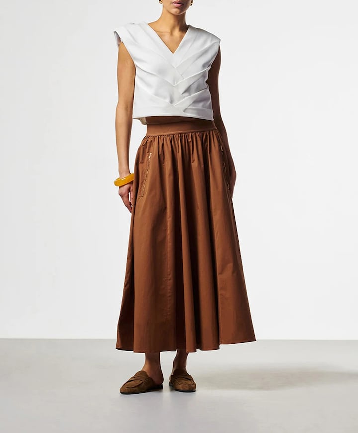 Dames top ecru