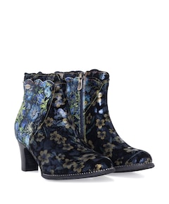 dames enkellaarzen blauw