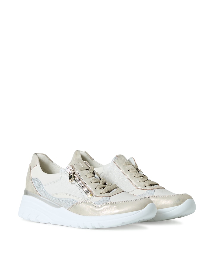 Carla dames sneakers beige