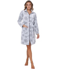 Dames ochtendjas grijs