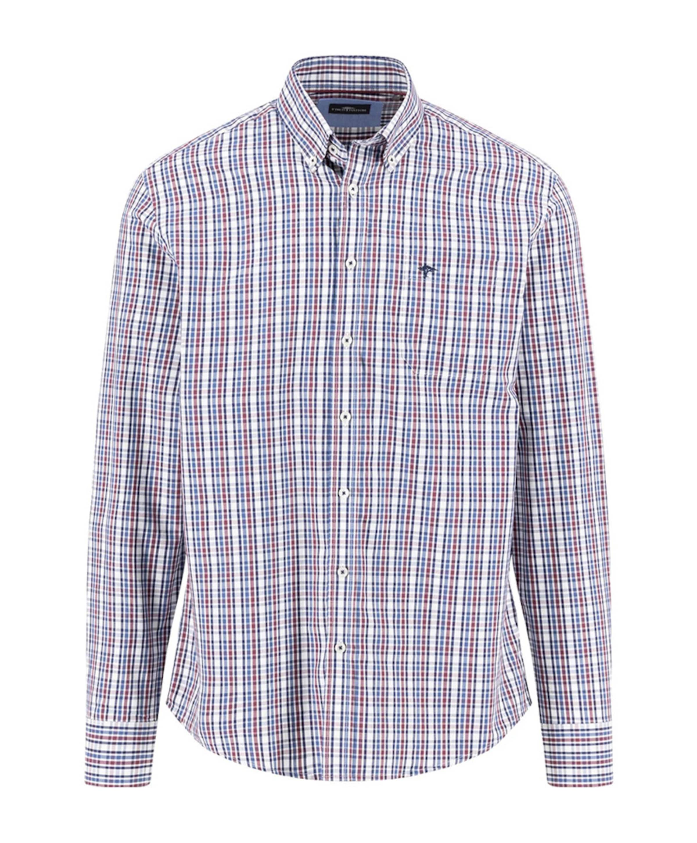 Overhemd lange mouw bordeaux