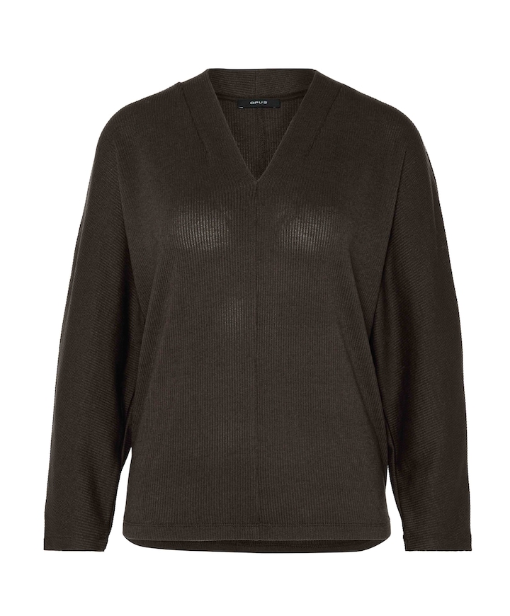 Dames longsleeve bruin