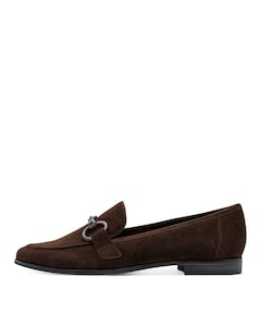 Women Slip-on dames loafers bruin
