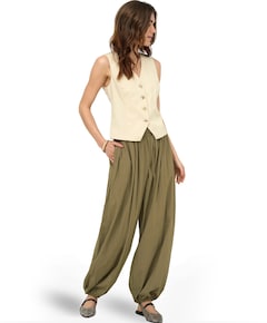 ONLNITA PLEATED BALLOON dames broek groen