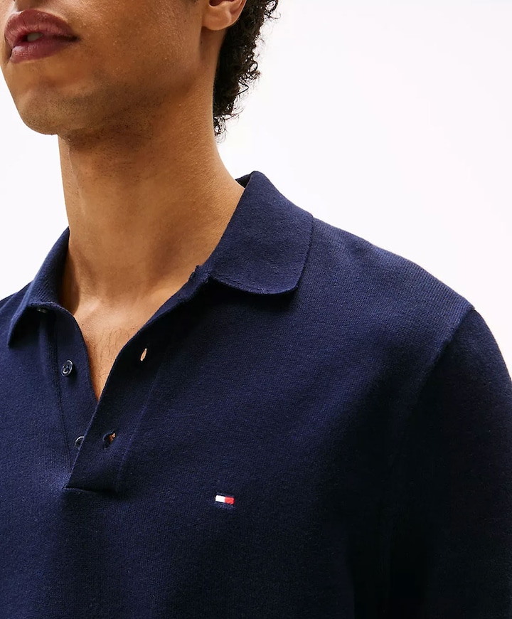 Heren polo blauw