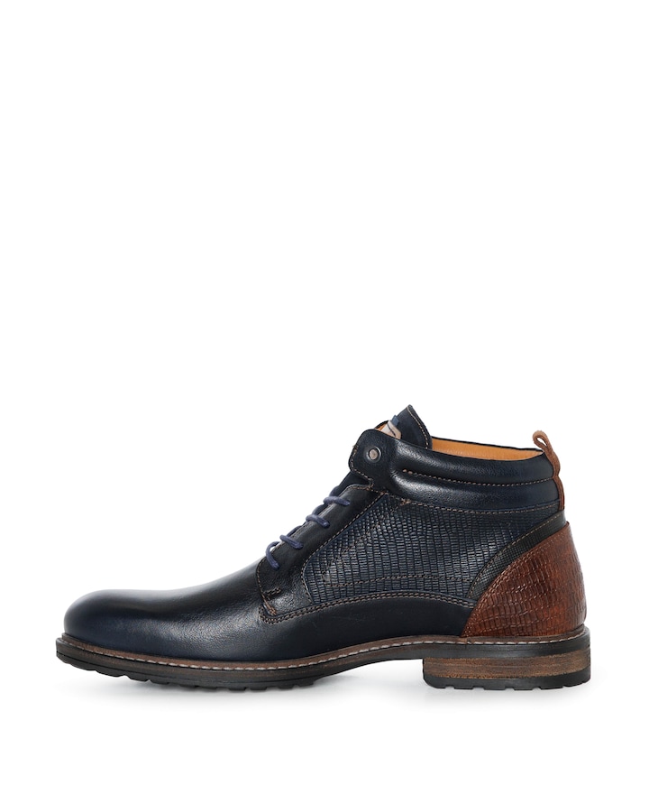 Conley  heren veterboots blauw