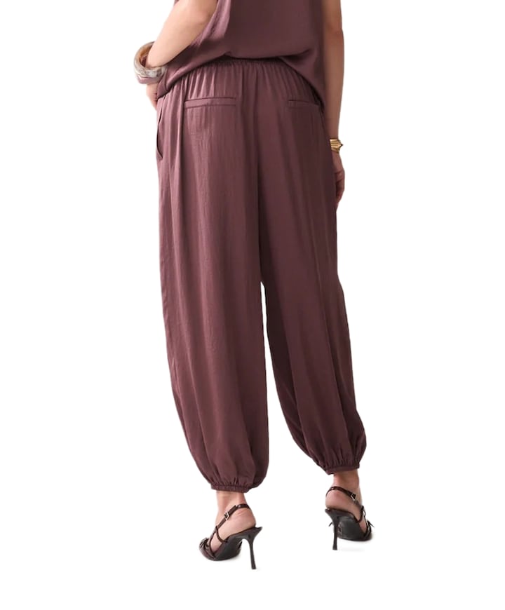 Silky touch dames broek bruin