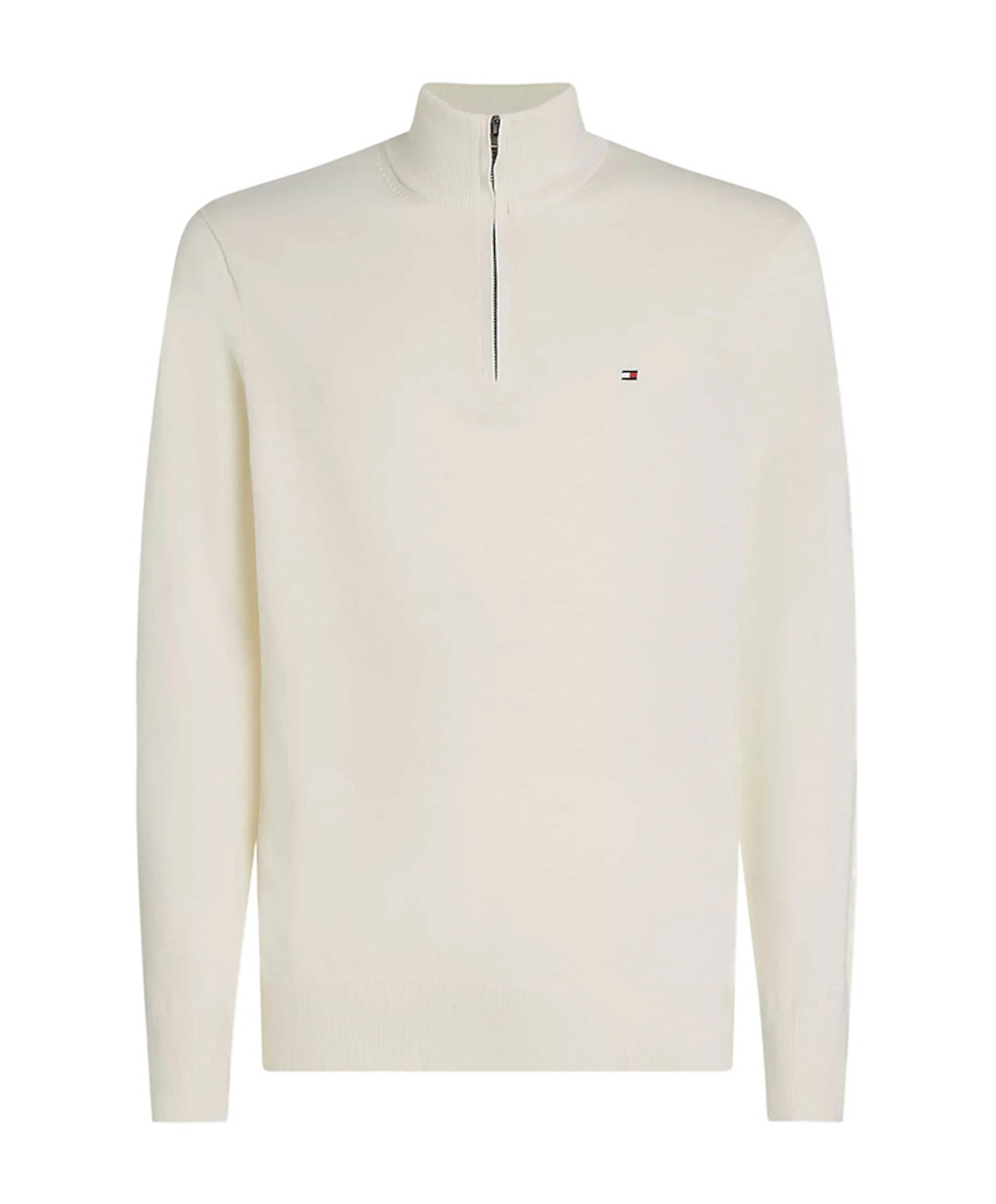 Trui met rits ecru