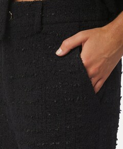 Zanya Boucle korte broek zwart