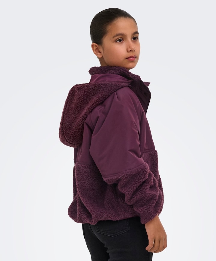 Meisjes jas bordeaux