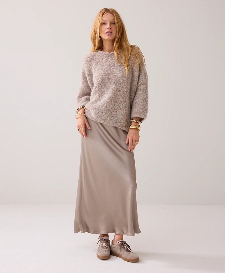 Dames rok beige