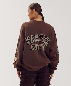 Dames sweater bruin