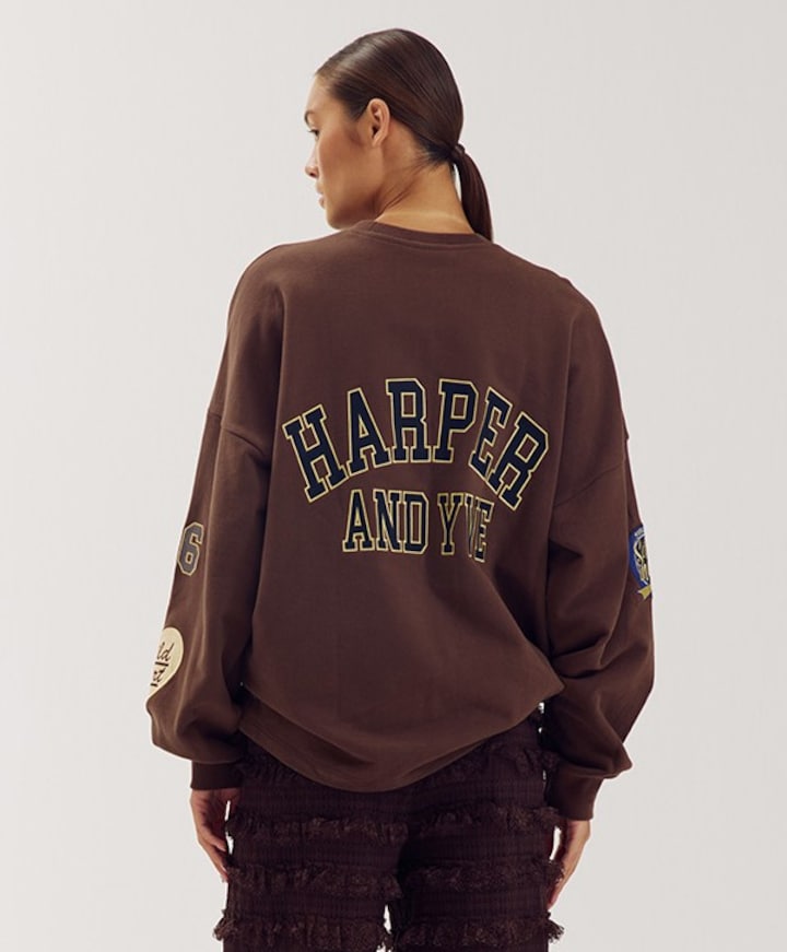 Dames sweater bruin