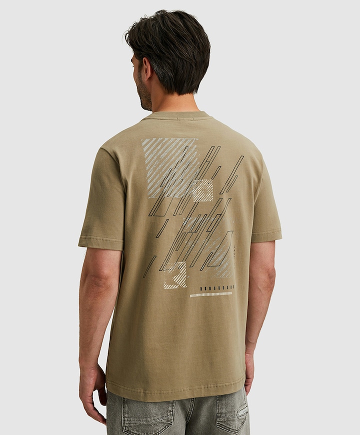 Heren t-shirt beige