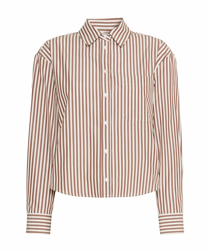 Dames blouse bruin