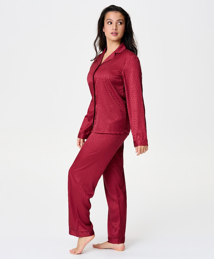 Dames pyjama bordeaux