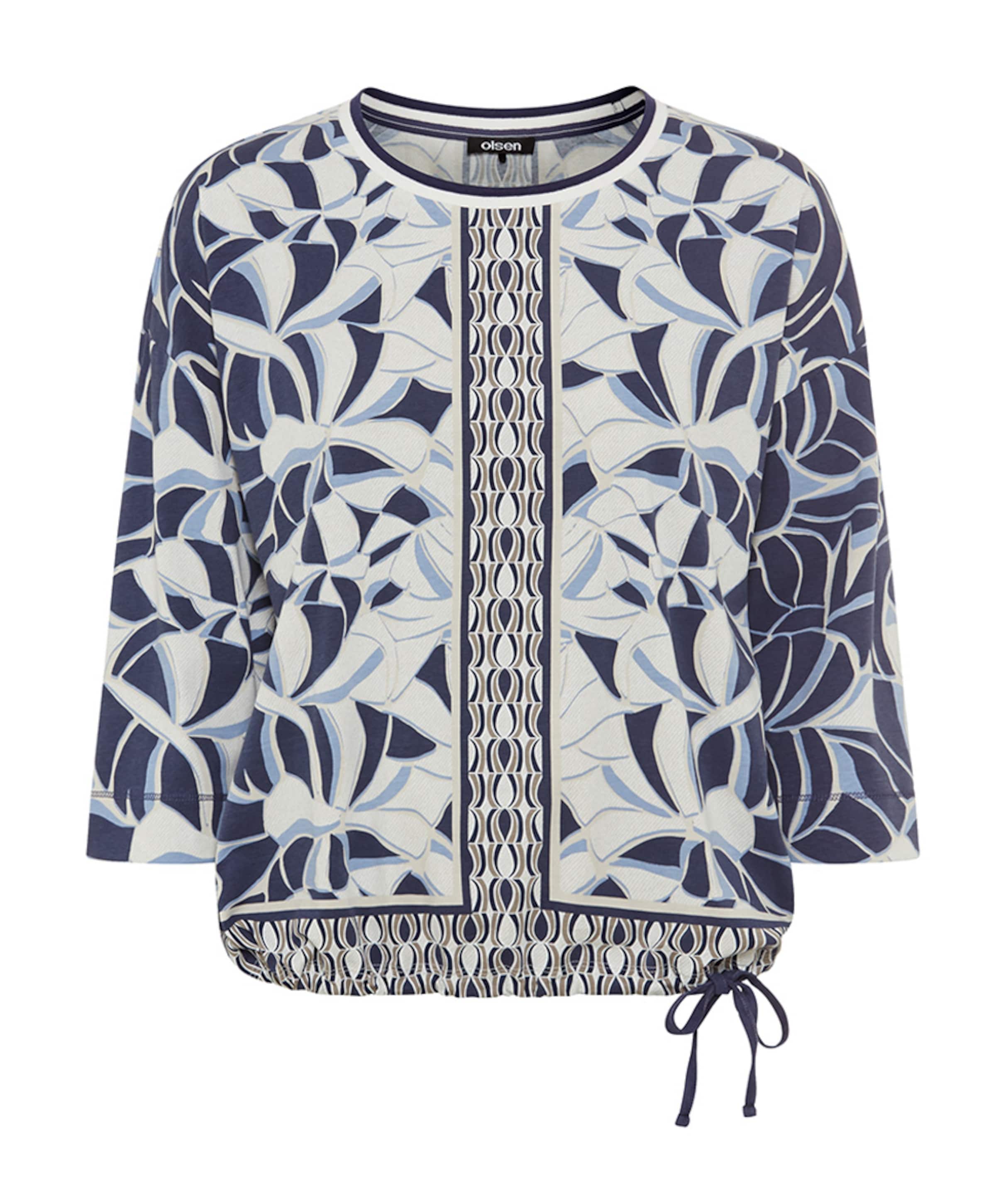 Dames longsleeve blauw