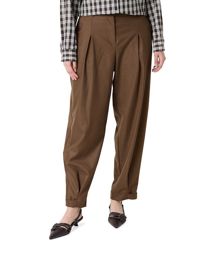 KIARA w 430 barrel long button strap at bott dames broek bruin