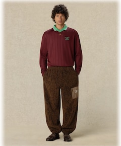 Heren polo bordeaux