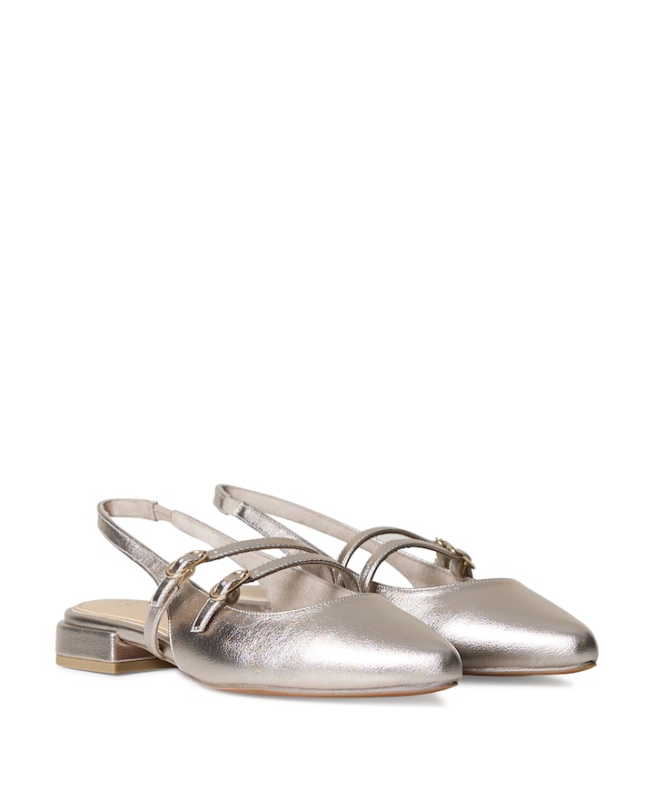 dames slingbacks goud