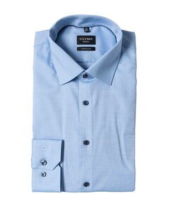 Overhemd lange mouw blauw