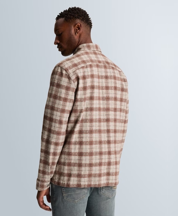 Heren overshirt beige