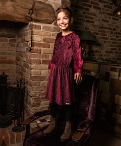 Meisjes jurk bordeaux