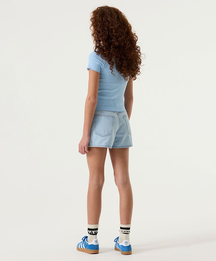 P262713 meisjes korte broek blauw