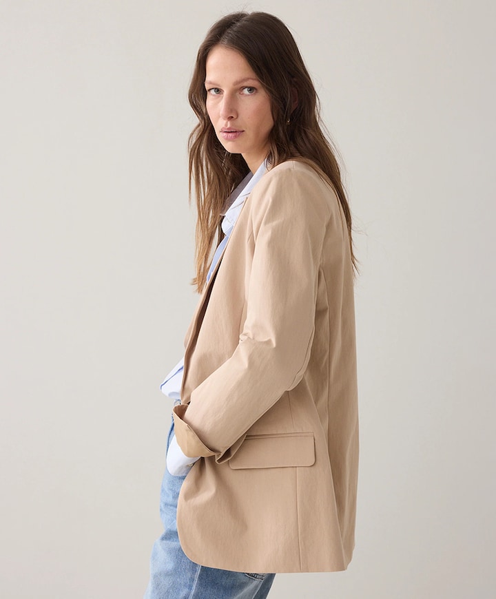 Dames blazer beige