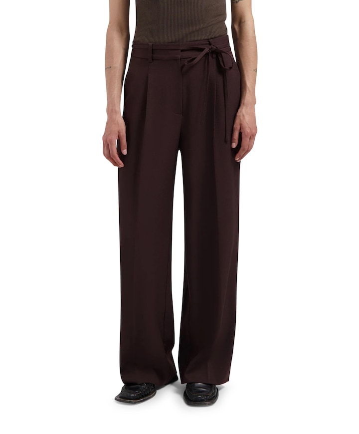 Tailored broek bruin