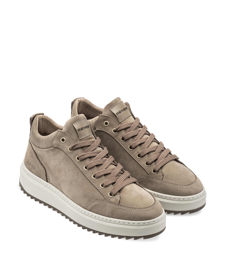 RUSSEL NUB heren sneakers beige