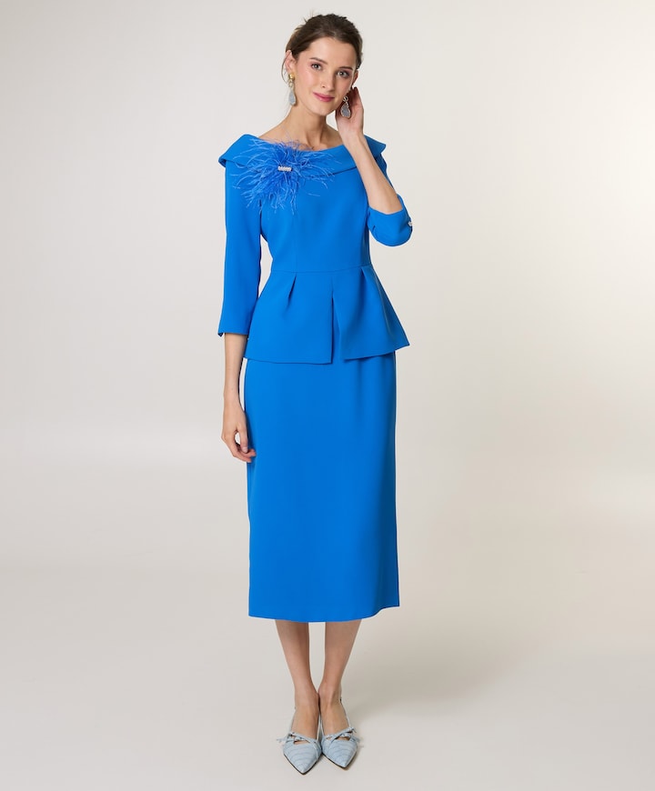 Dames jurk blauw