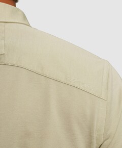 Heren overhemd lange mouw groen