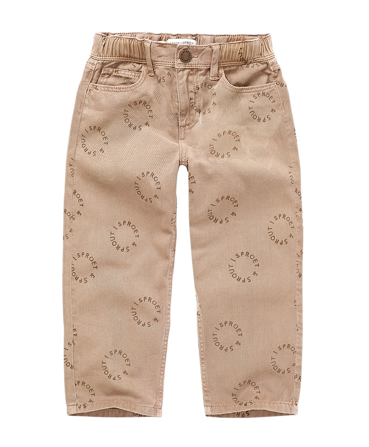Denim broek beige