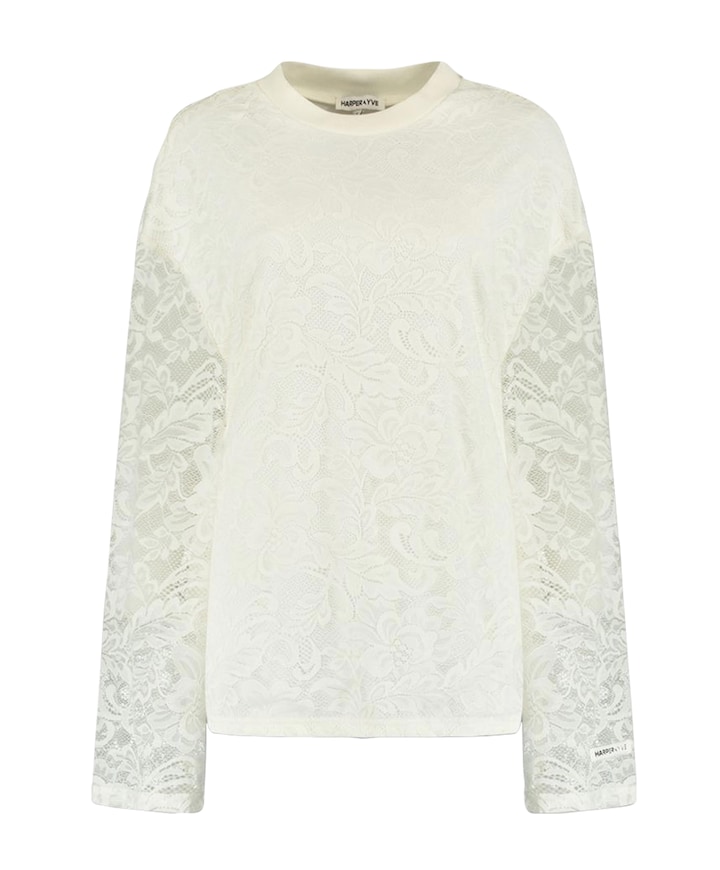 Dames longsleeve ecru