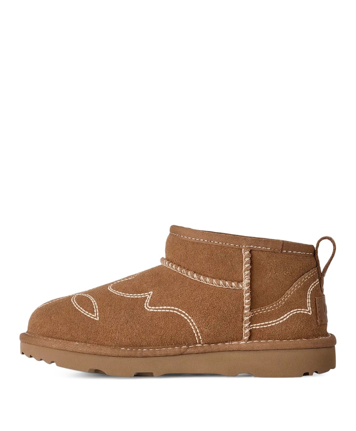 KIDS' CLASSIC ULTRA MINI WESTERN meisjes enkellaarzen bruin
